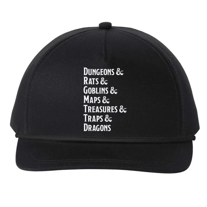 Dungeon Checklist Snapback Five-Panel Rope Hat