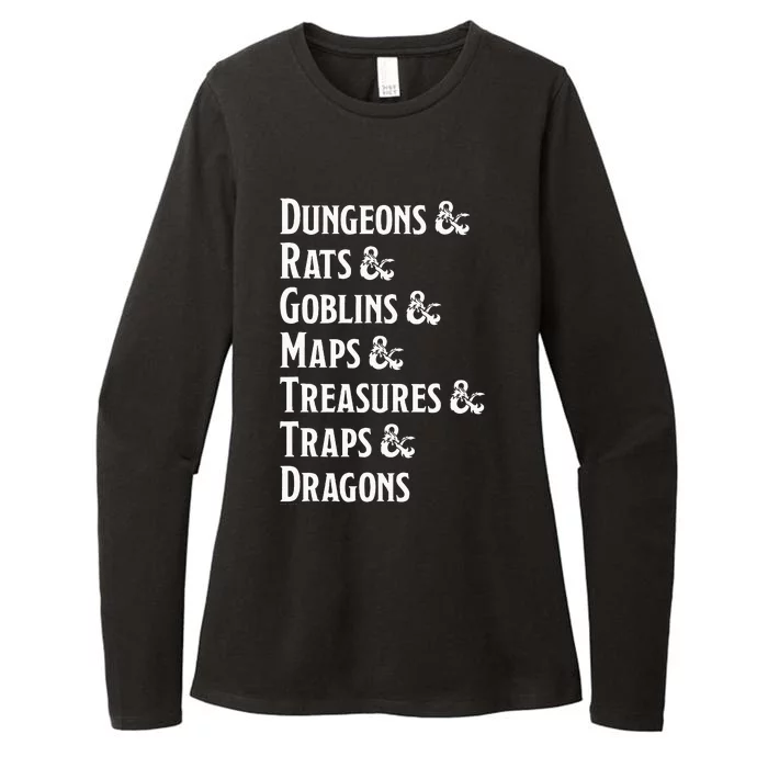 Dungeon Checklist Womens CVC Long Sleeve Shirt