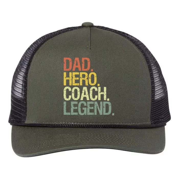 Dad Coach Retro Rope Trucker Hat Cap