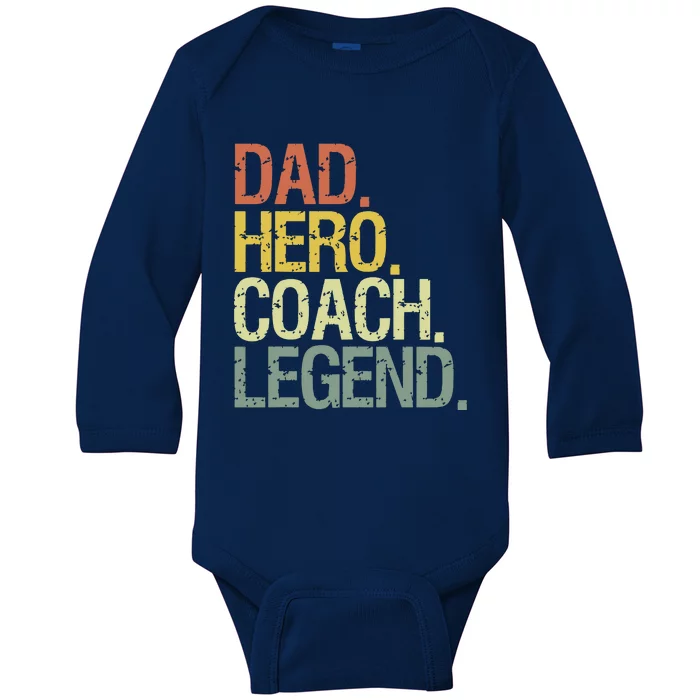 Dad Coach Baby Long Sleeve Bodysuit