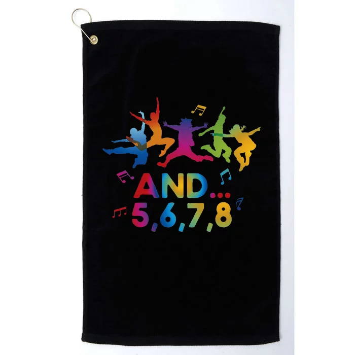 Dance Coach Dancer Dancing Dance Teacher Instructor Platinum Collection Golf Towel