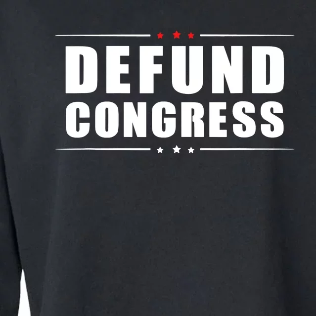 Defund Congress Cropped Pullover Crew