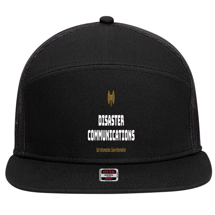 Disaster Communications 7 Panel Mesh Trucker Snapback Hat