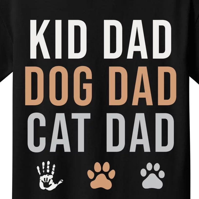 Dog & Cat Dad Pride Apparel Kids T-Shirt