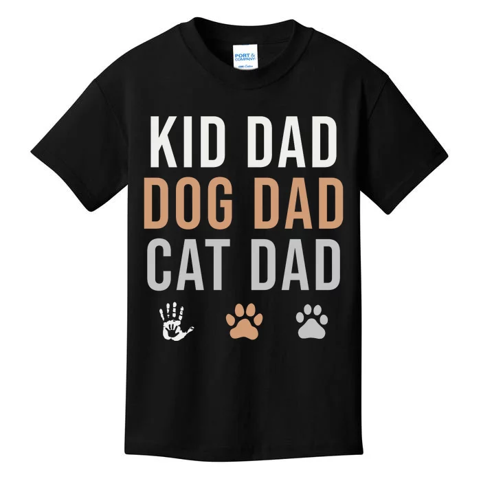 Dog & Cat Dad Pride Apparel Kids T-Shirt