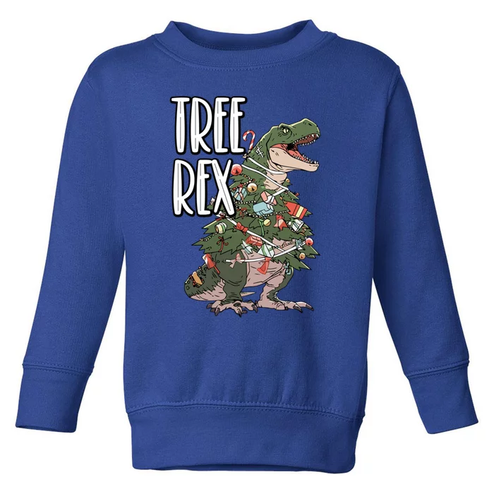 Dinosaur Christmas Dino Lover Santa Claus Xmas Paleontology Gift Toddler Sweatshirt