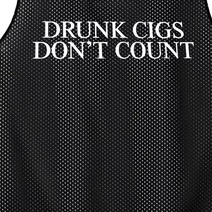 Drunk Cigs Don’t Count Mesh Reversible Basketball Jersey Tank