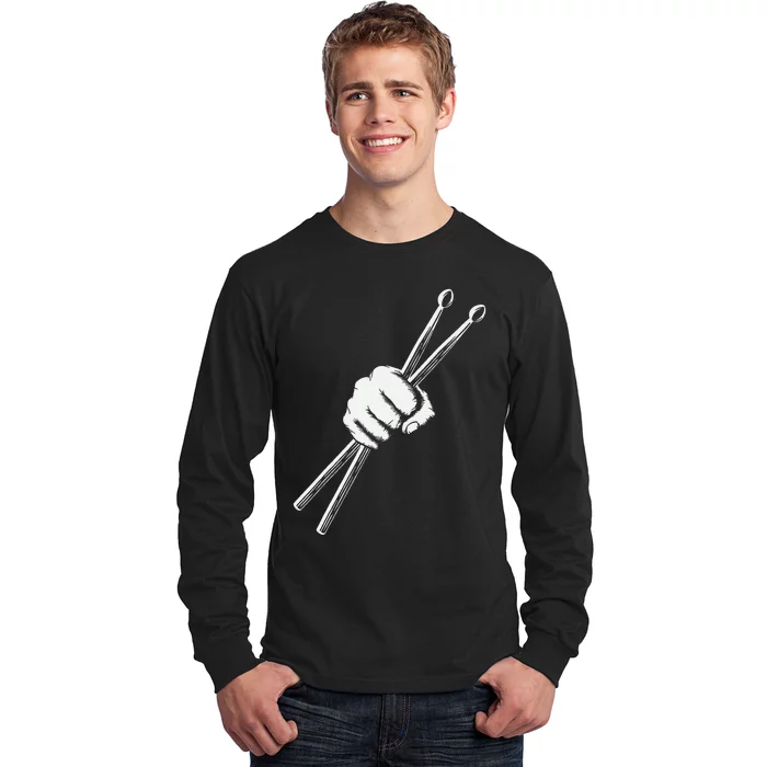 Drumset Cool Drumsticks Drumming Drums Rock Music Gifts Long Sleeve Shirt