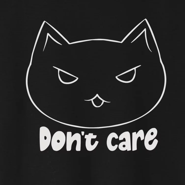 Dont Care Women's Crop Top Tee