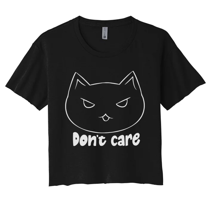 Dont Care Women's Crop Top Tee