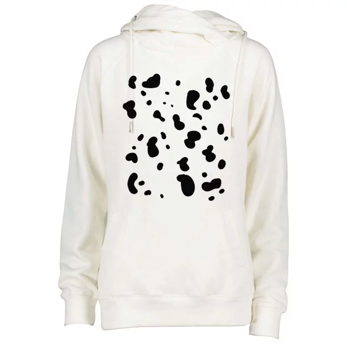 Dalmatian Costume Dog Halloween Womens Funnel Neck Pullover Hood