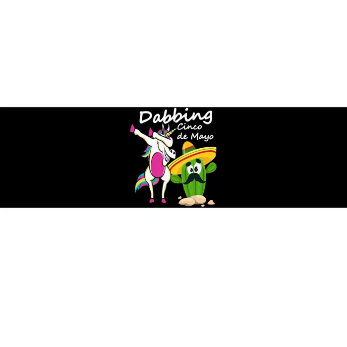 Dabbing Cinco de Mayo Unicorn and Rabbit Fun Gift Design Essential Bumper Sticker