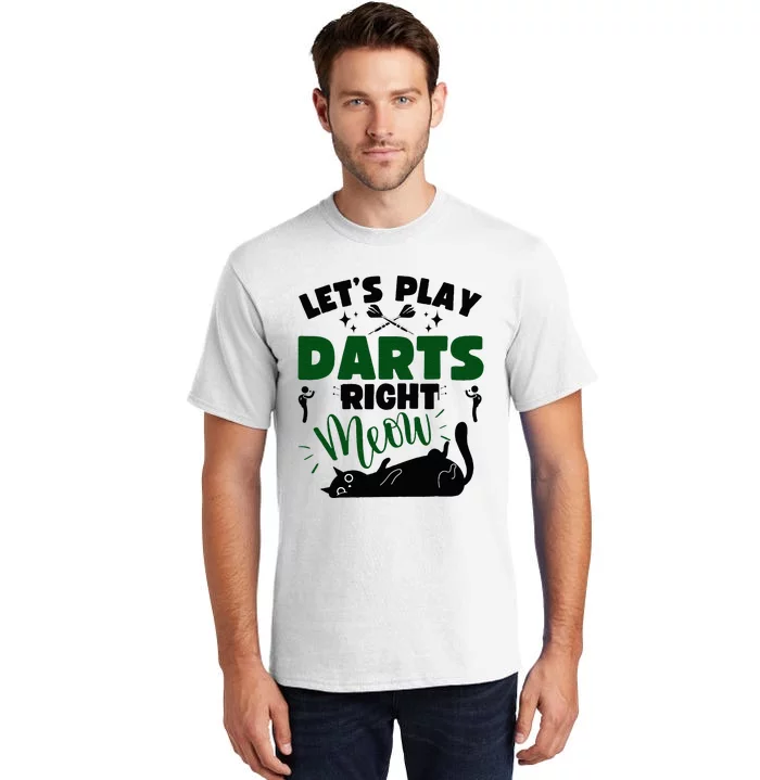 Darts & Cats  Dartboard Funny Dart Player Team Darts Player Tall T-Shirt