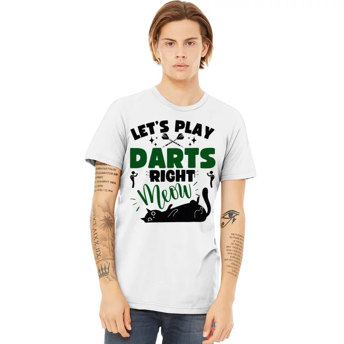 Darts & Cats  Dartboard Funny Dart Player Team Darts Player Premium T-Shirt