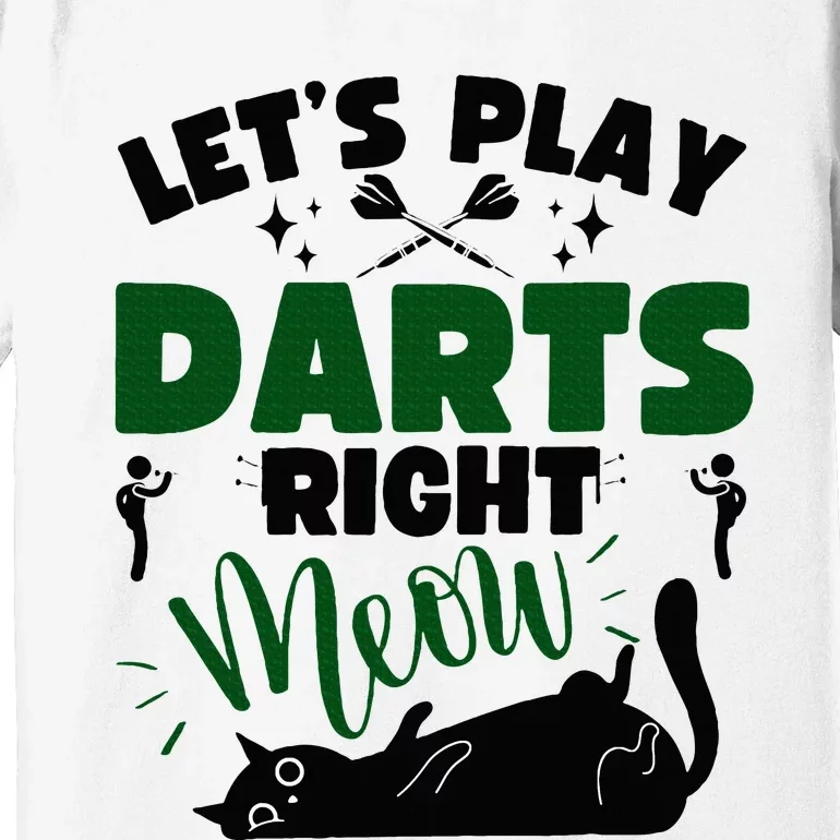 Darts & Cats  Dartboard Funny Dart Player Team Darts Player Premium T-Shirt