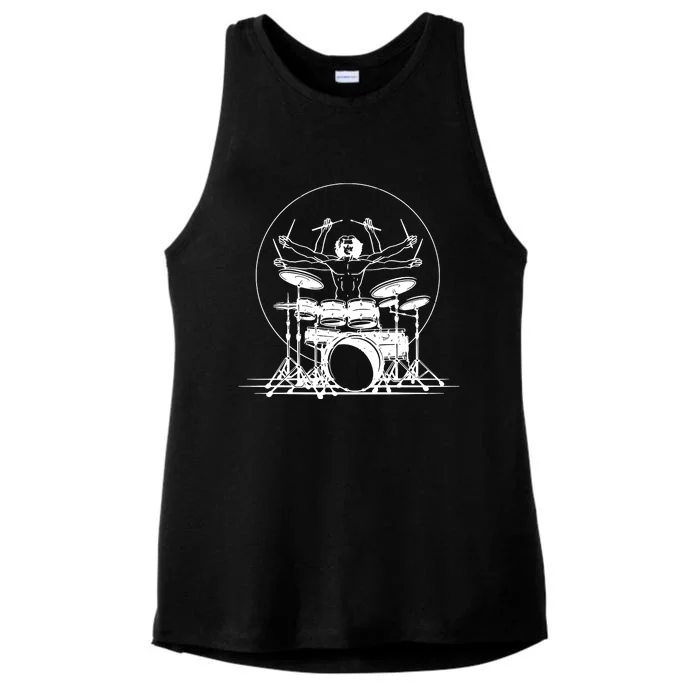 Drummer Cushion Ladies Tri-Blend Wicking Tank