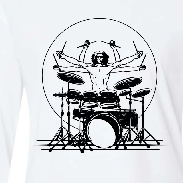 Drummer Cushion Womens Cotton Relaxed Long Sleeve T-Shirt