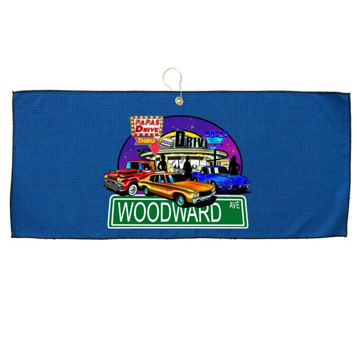 Diner Cruise Large Microfiber Waffle Golf Towel