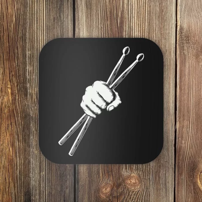 Drumset Cool Drumsticks Drumming Drums Rock Music Coaster