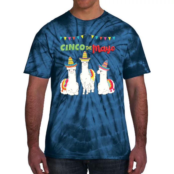 Divertido Cinco De Mayo Llama No ProbLlama Mexican 5th May Tie-Dye T-Shirt