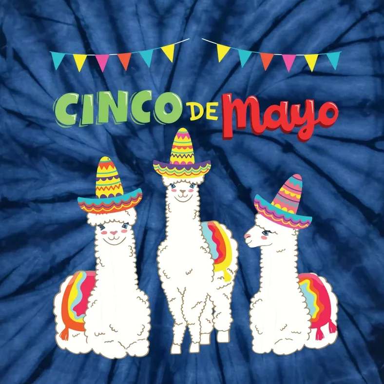 Divertido Cinco De Mayo Llama No ProbLlama Mexican 5th May Tie-Dye T-Shirt