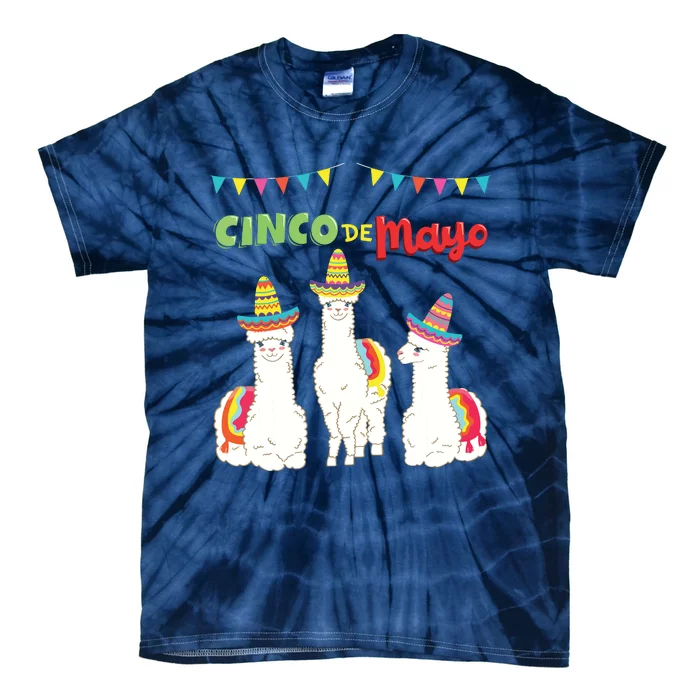 Divertido Cinco De Mayo Llama No ProbLlama Mexican 5th May Tie-Dye T-Shirt