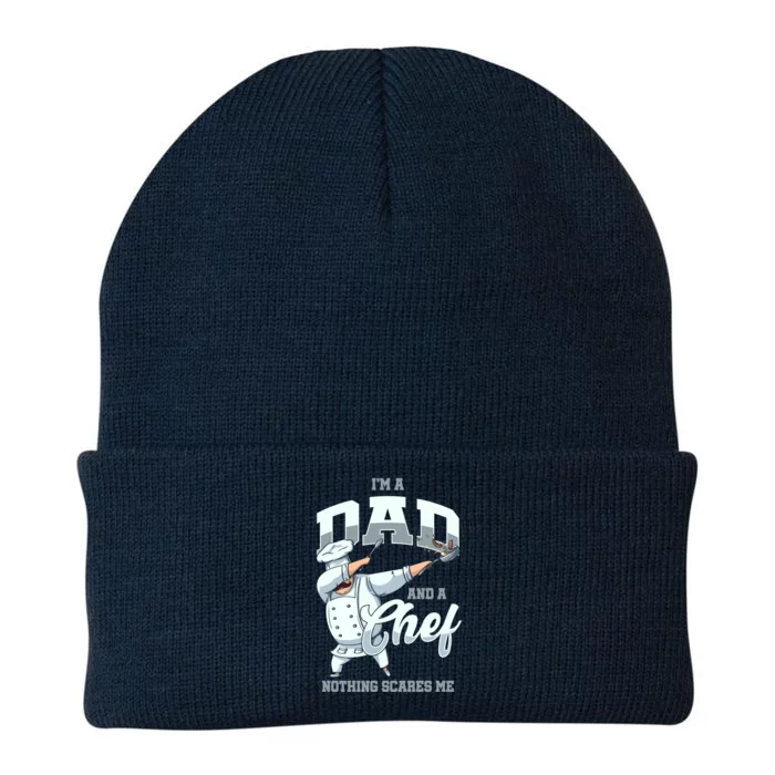 Dabbing Chef Dad Father Cook Restaurant Kitchen Chef Gift Knit Cap Winter Beanie