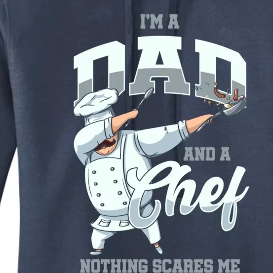 Dabbing Chef Dad Father Cook Restaurant Kitchen Chef Gift Women's Pullover Hoodie