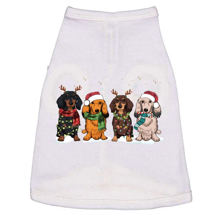 Dachshund Christmas Dog Lover Family Doggie Tank