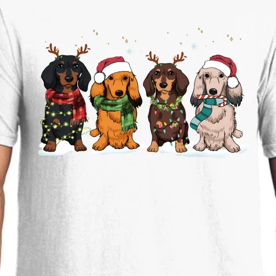 Dachshund Christmas Dog Lover Family Pajama Set