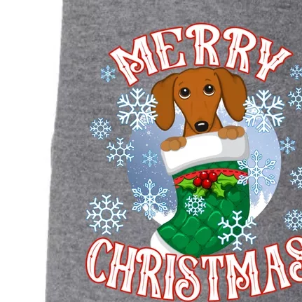 Dachshund Cute Dog In A Christmas Stocking Stuffer Gift Doggie 3-End Fleece Hoodie