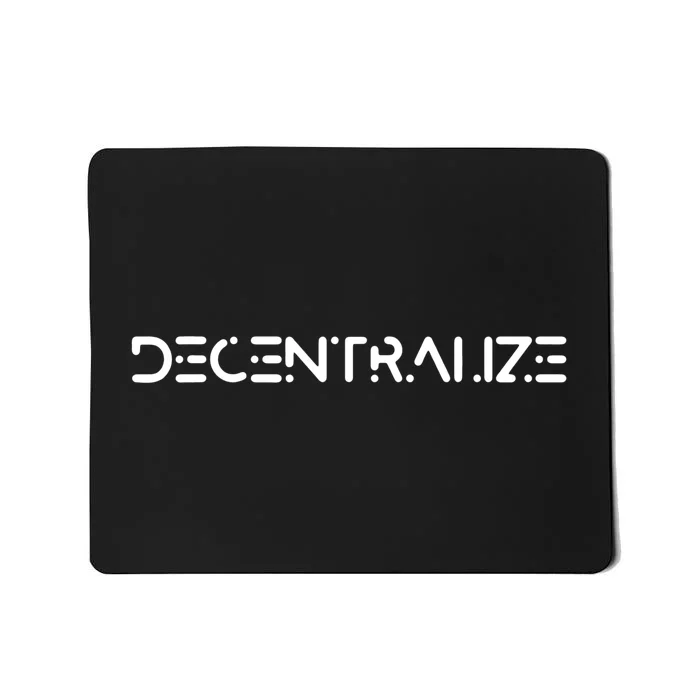 Decentralize Cryptocurrency Mousepad