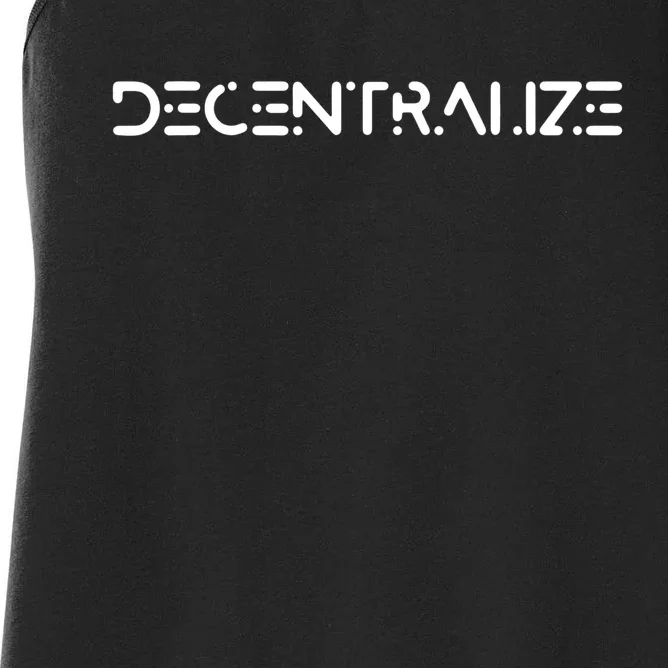 Decentralize Cryptocurrency Women's Racerback Tank