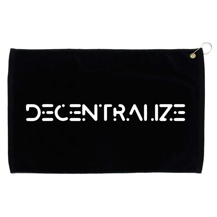 Decentralize Cryptocurrency Grommeted Golf Towel