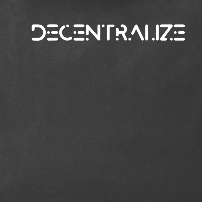 Decentralize Cryptocurrency Zip Tote Bag