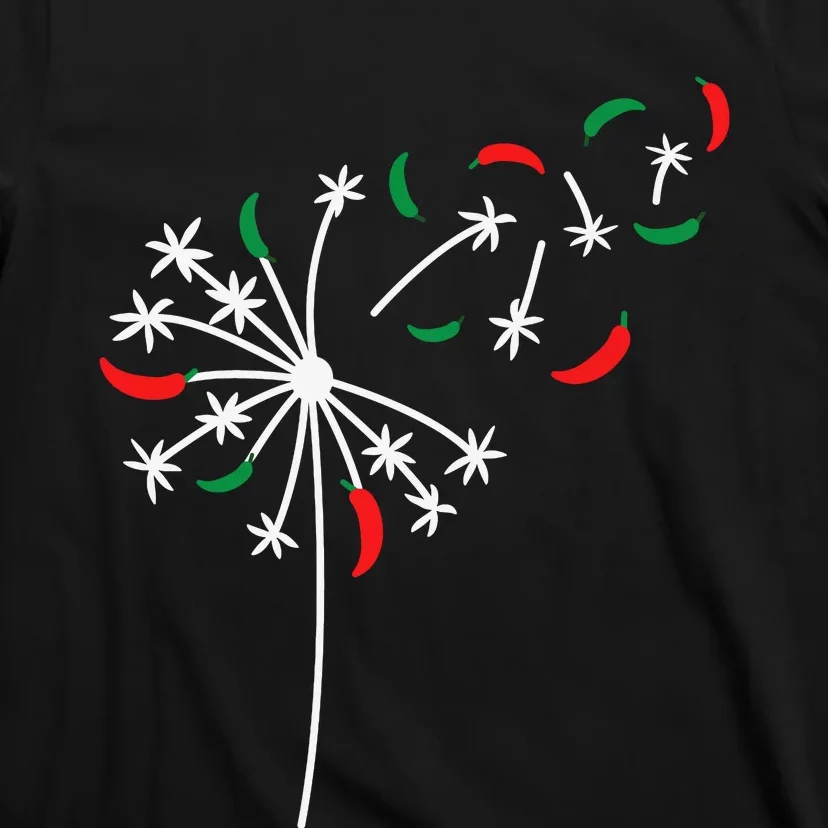 Dandelion Cinco De Mayo Cute Chili Flower Mexican Fiesta T-Shirt