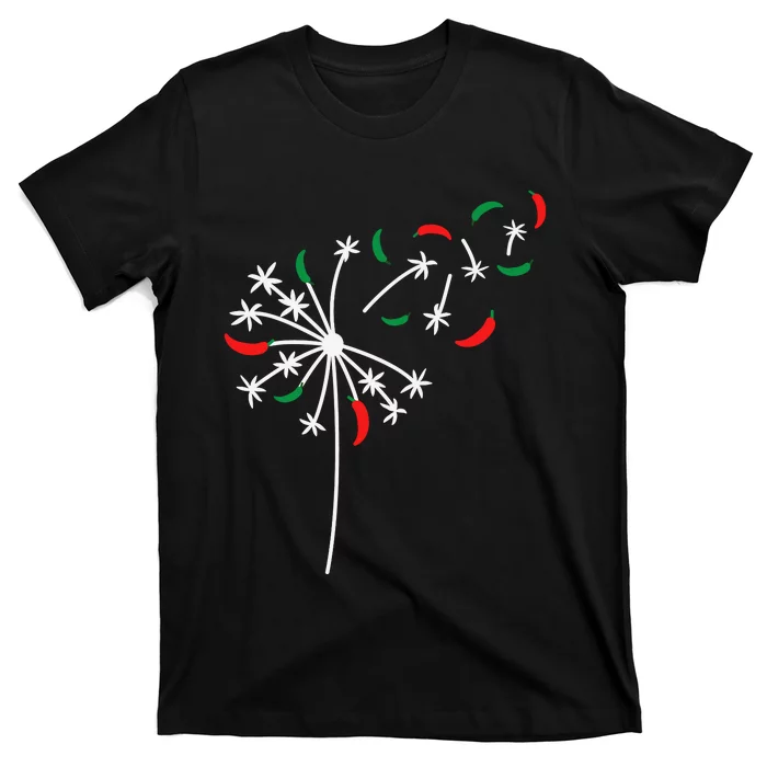 Dandelion Cinco De Mayo Cute Chili Flower Mexican Fiesta T-Shirt