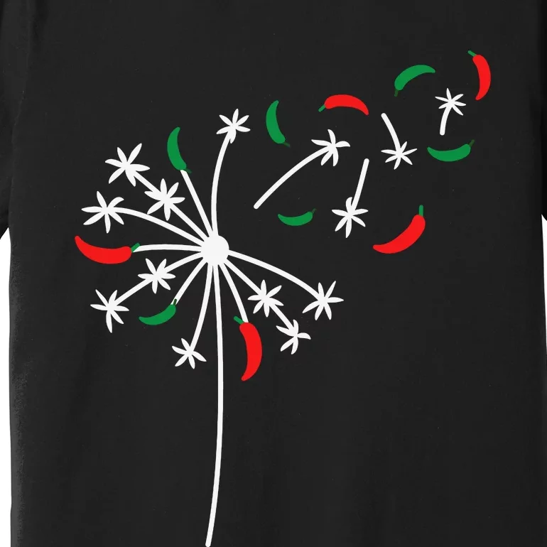 Dandelion Cinco De Mayo Cute Chili Flower Mexican Fiesta Premium T-Shirt