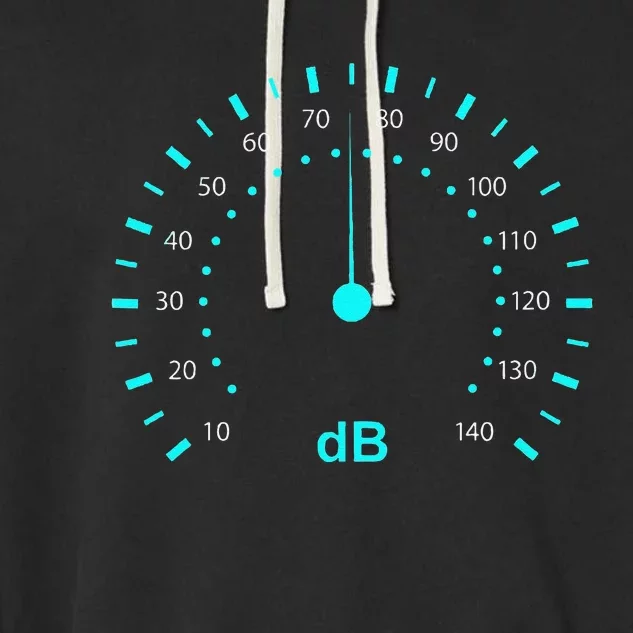 Db Classic Decibel Sound Meter Sound & Music Garment-Dyed Fleece Hoodie