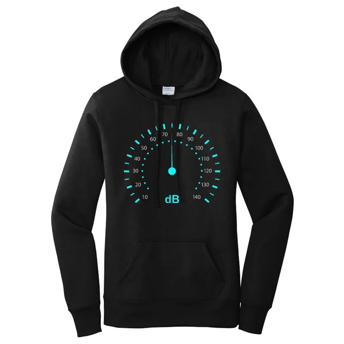 Db Classic Decibel Sound Meter Sound & Music Women's Pullover Hoodie