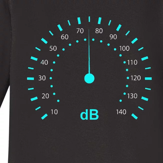 Db Classic Decibel Sound Meter Sound & Music Baby Long Sleeve Bodysuit