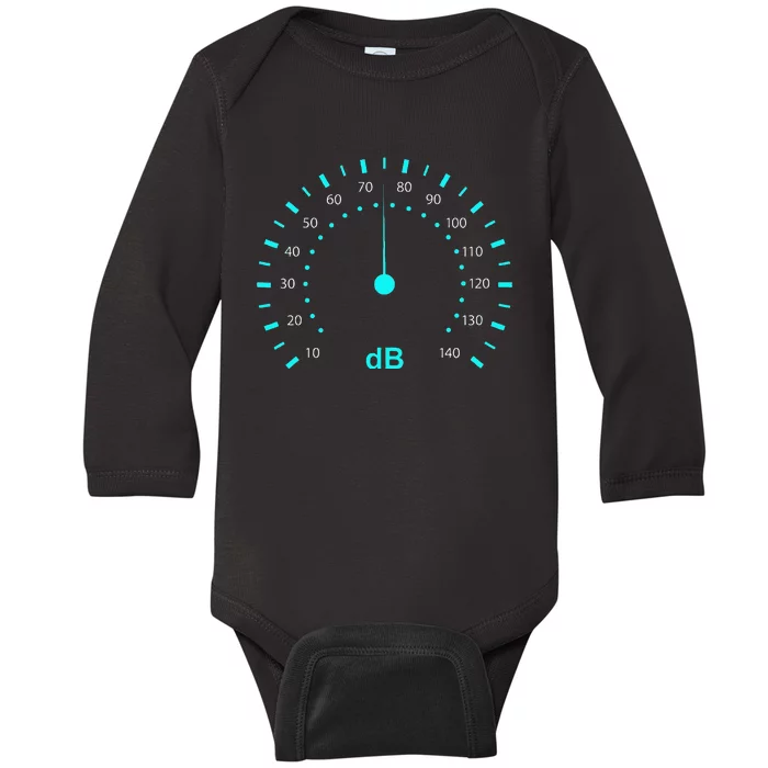 Db Classic Decibel Sound Meter Sound & Music Baby Long Sleeve Bodysuit