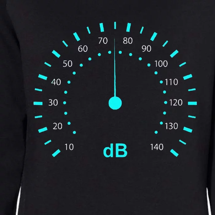 Db Classic Decibel Sound Meter Sound & Music Womens California Wash Sweatshirt