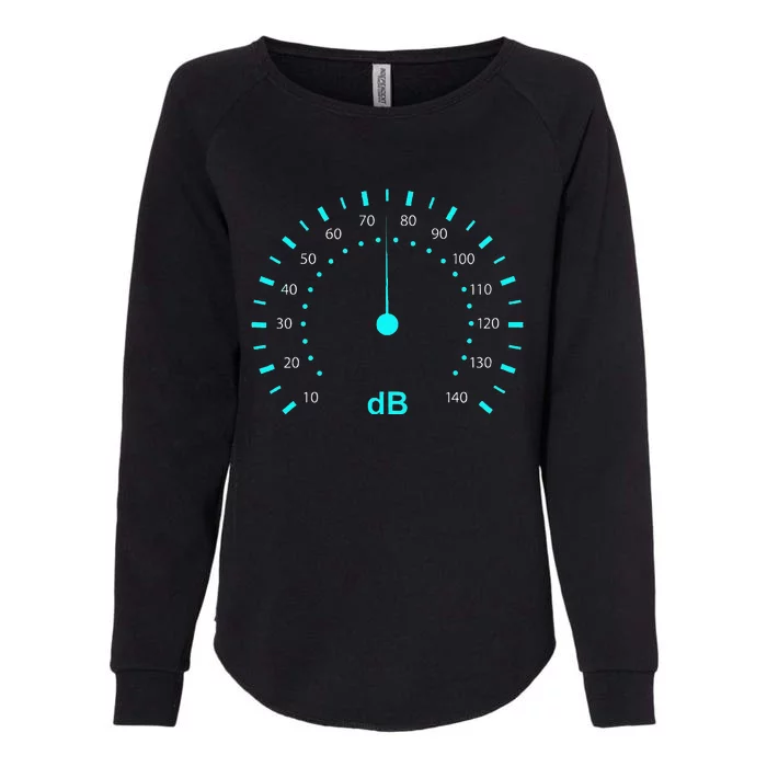 Db Classic Decibel Sound Meter Sound & Music Womens California Wash Sweatshirt