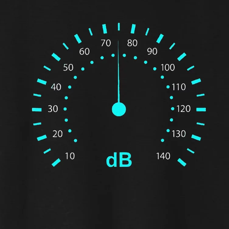 Db Classic Decibel Sound Meter Sound & Music Women's Crop Top Tee