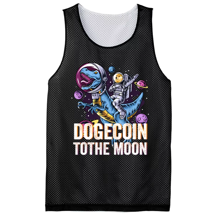 Dogecoin Cryptocurrency Mesh Reversible Basketball Jersey Tank