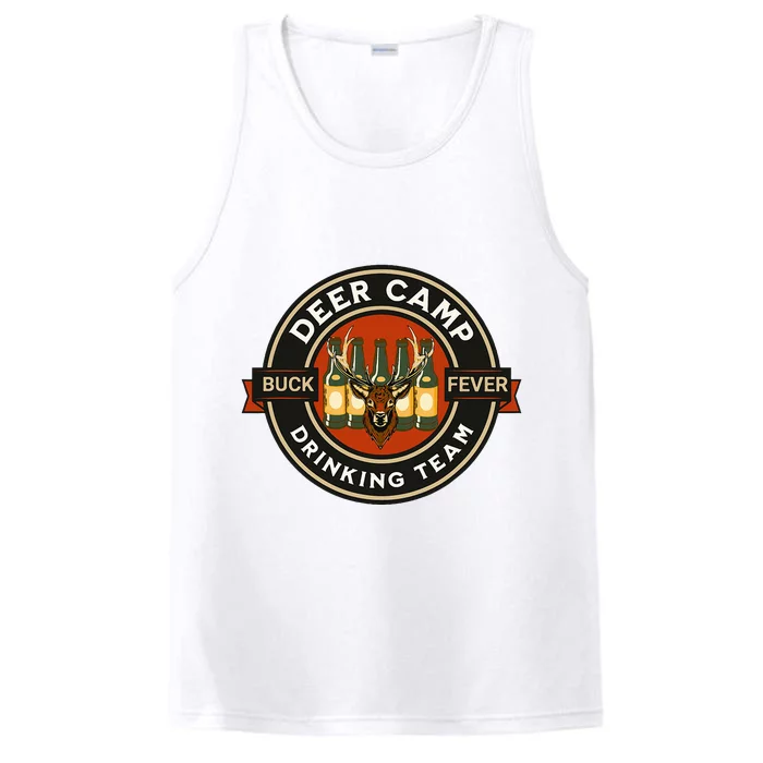 Deer Camp Drinking Team Funny Hunting Performance Tank