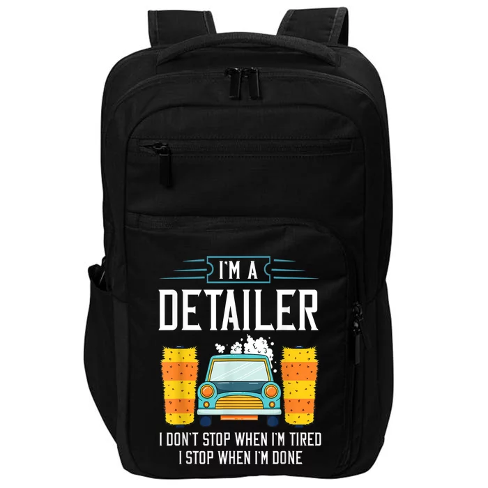 Detailer Car Detailing Car Wash Impact Tech Backpack