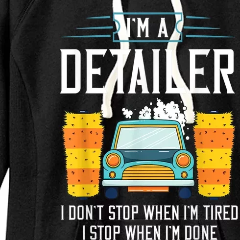 Detailer Car Detailing Car Wash Women's Fleece Hoodie