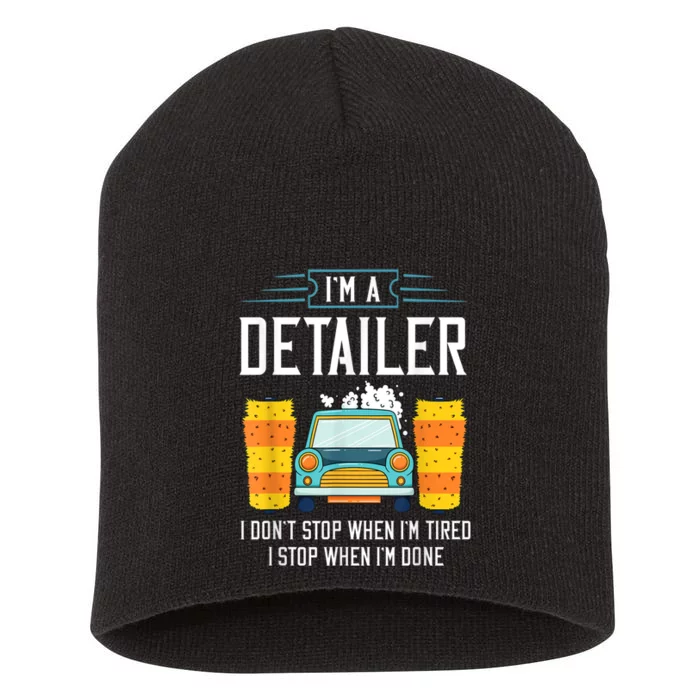 Detailer Car Detailing Car Wash Short Acrylic Beanie